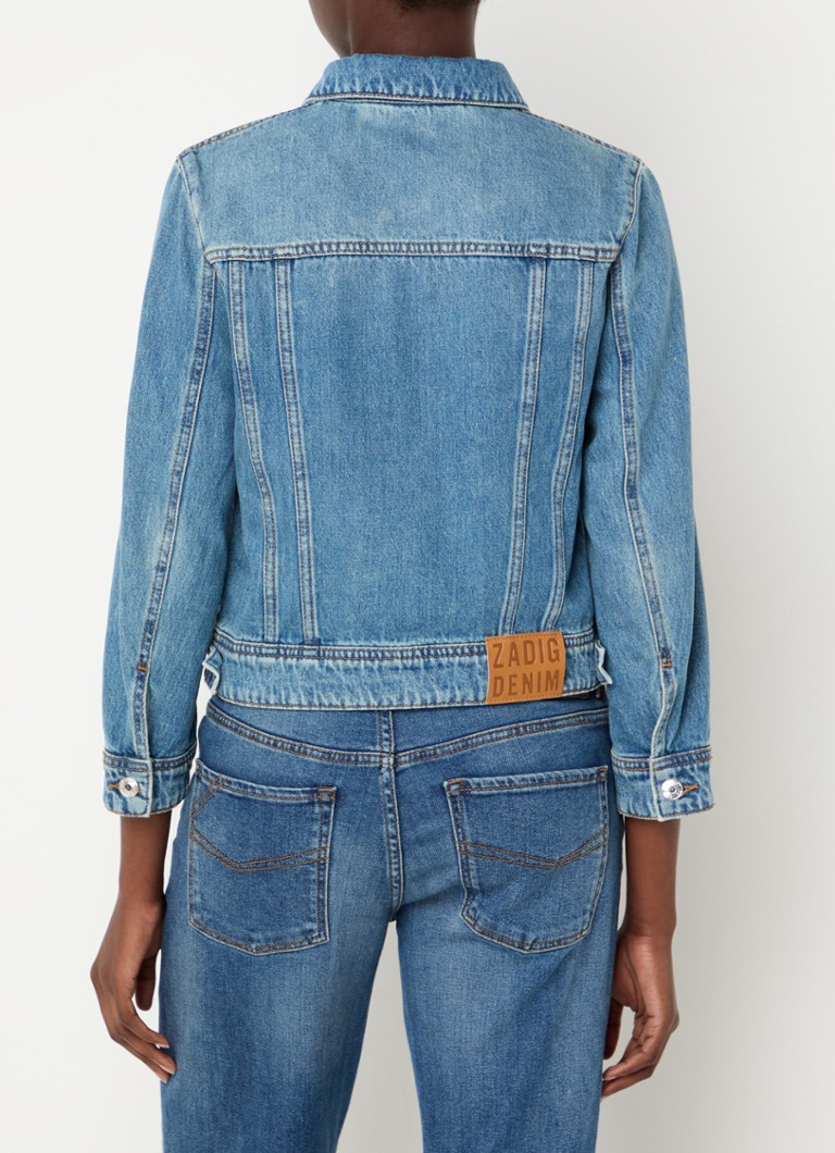 Jachetă din denim Kioka de la Zadig&Voltaire cu buzunare la piept