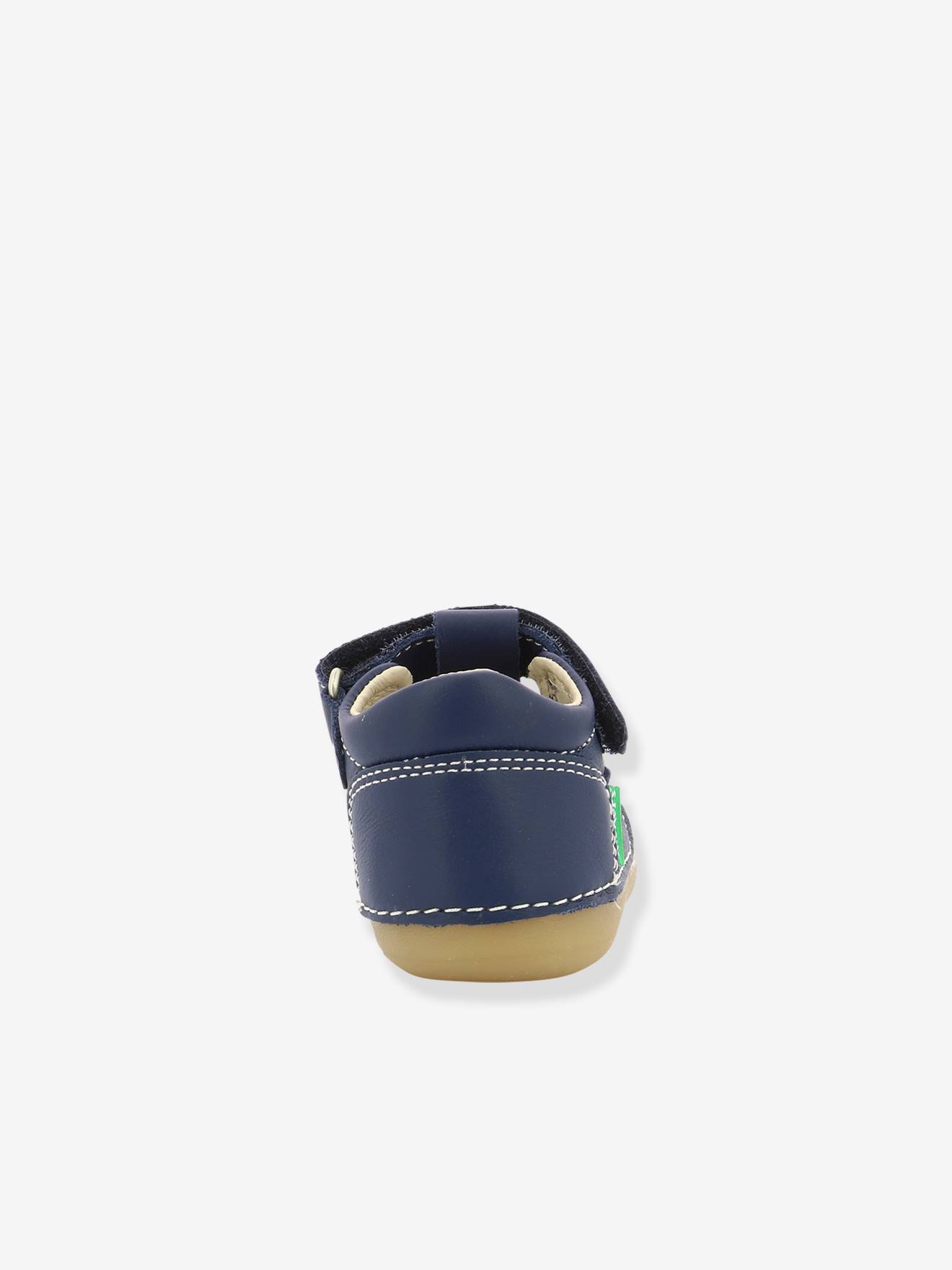 Sandales cuir bébé Sushy Originel Softers KICKERS® blanc