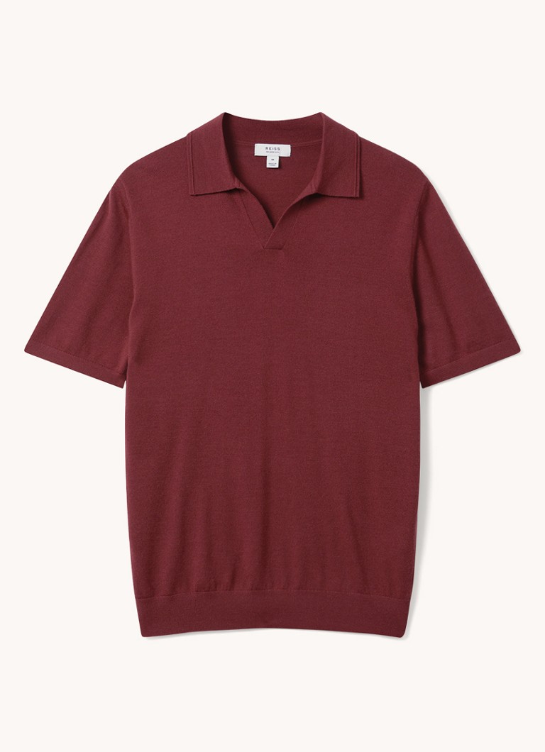 Tricou polo din lână Reiss Duchie slim fit