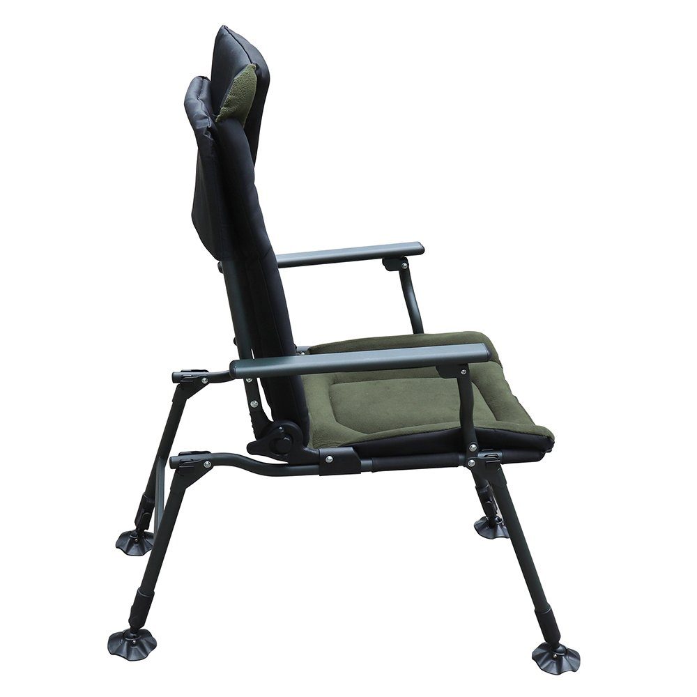 AGEM Angelstuhl Faltbar mit Armlehne Strandstuhl Karpfenstuhl Camping Stuhl Klappstuhl