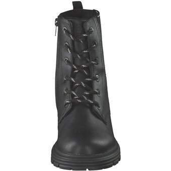 s.Oliver Schnür Boots in schwarz