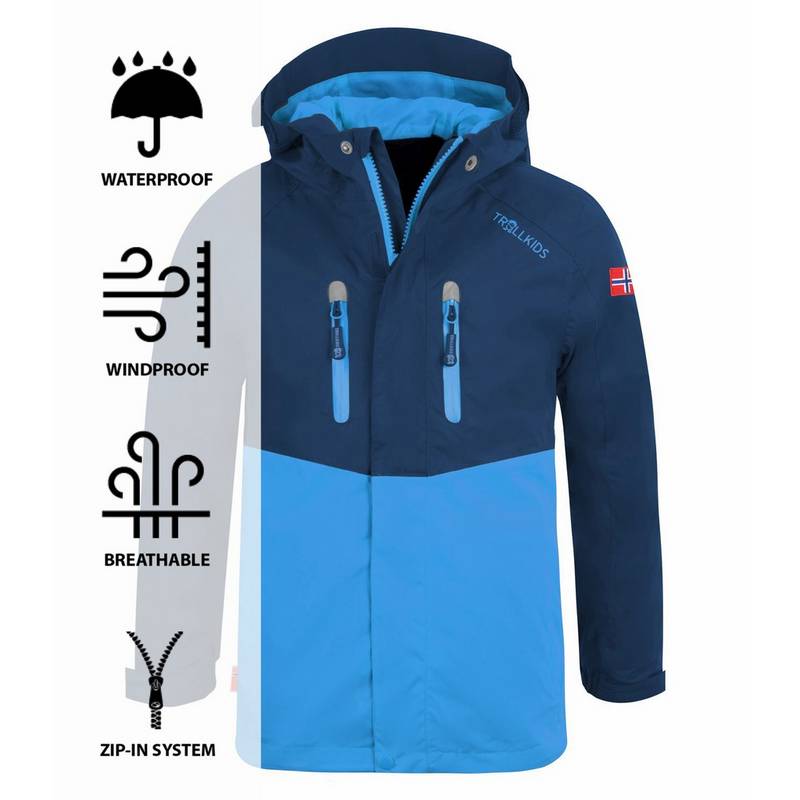 Trollkids Nusfjord Regenjacke Kinder