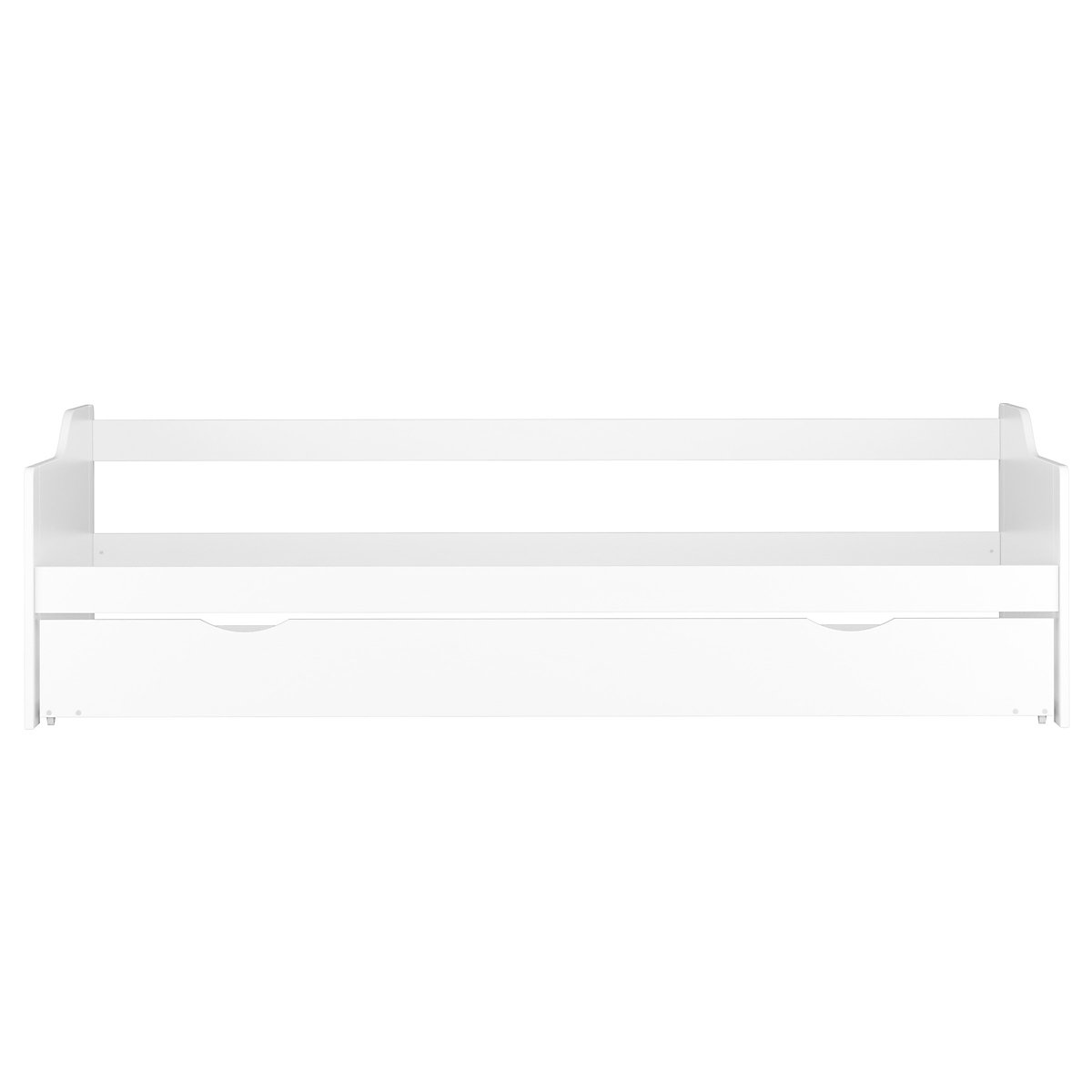Set: Sofabett weiß aus Kiefer, Rost, Matratze 90x200