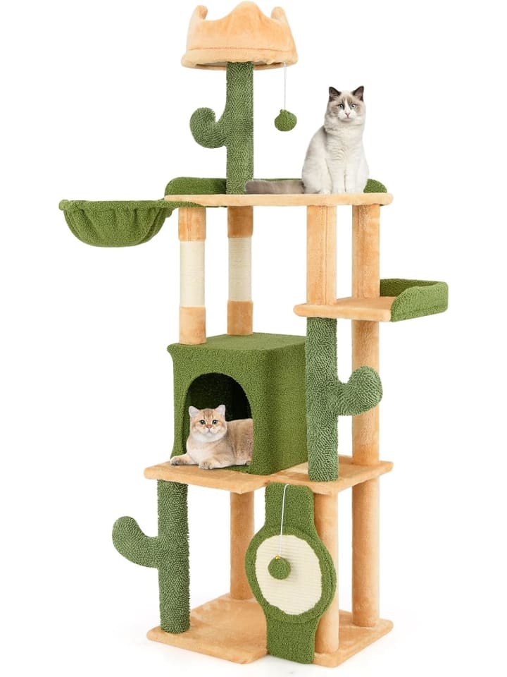 COSTWAY Kratzbaum Kaktus 160 cm in Grün günstig kaufen onesize
