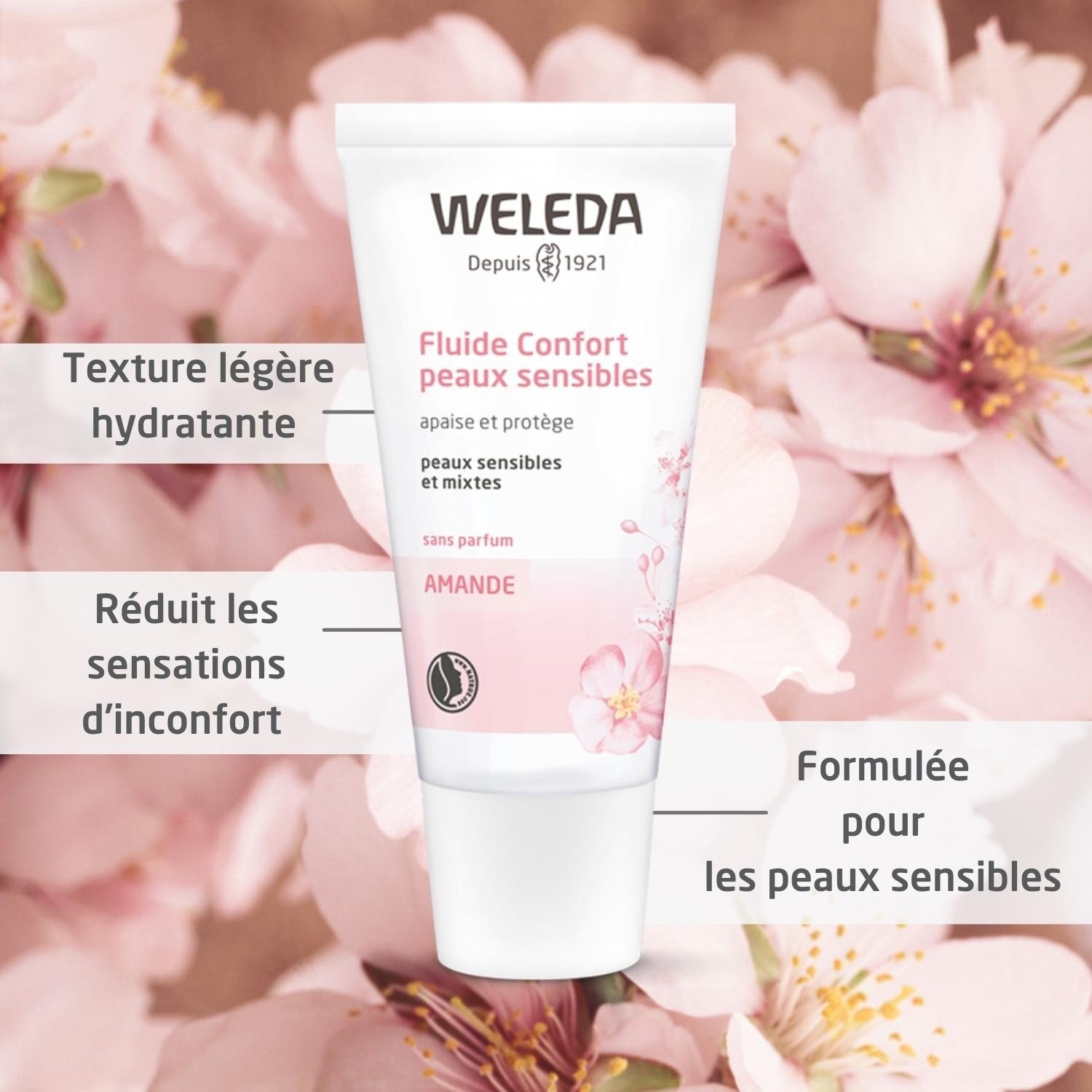Weleda Almond Comfort fluid za osjetljivu kožu - 30 ml