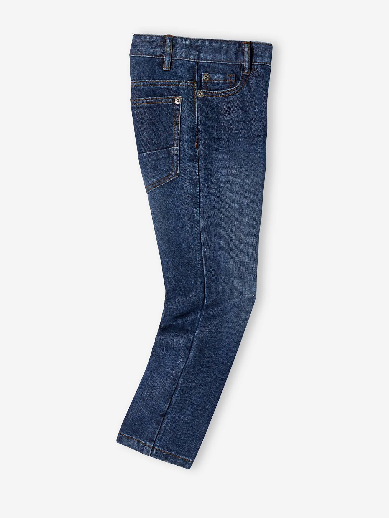 Vertbaudet Die UNVERWÜSTLICHE, robuste Jungen Jeans, Straight-Fit - grau