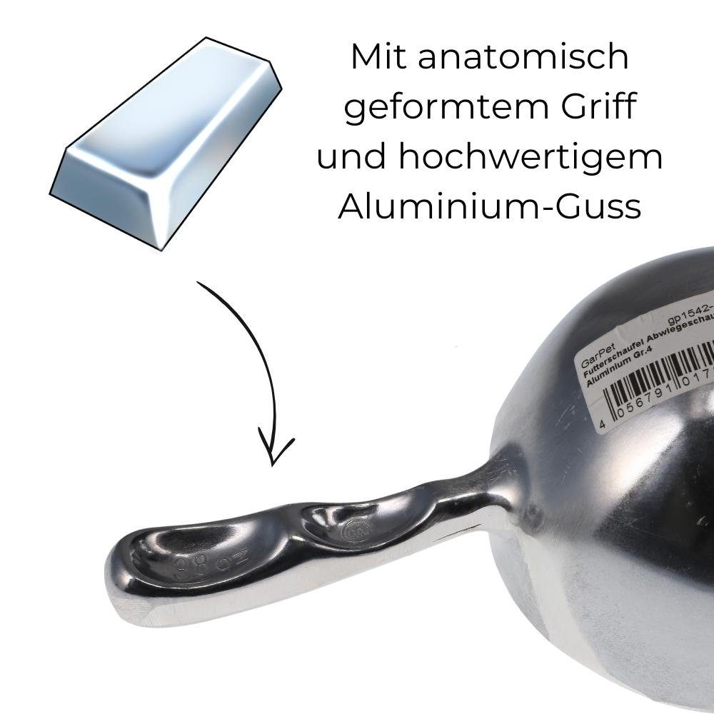 GarPet Backschaufeln Abwiegeschaufel Alu Back Futter Sack Getreide Tee Gewürz Mehl Schaufel