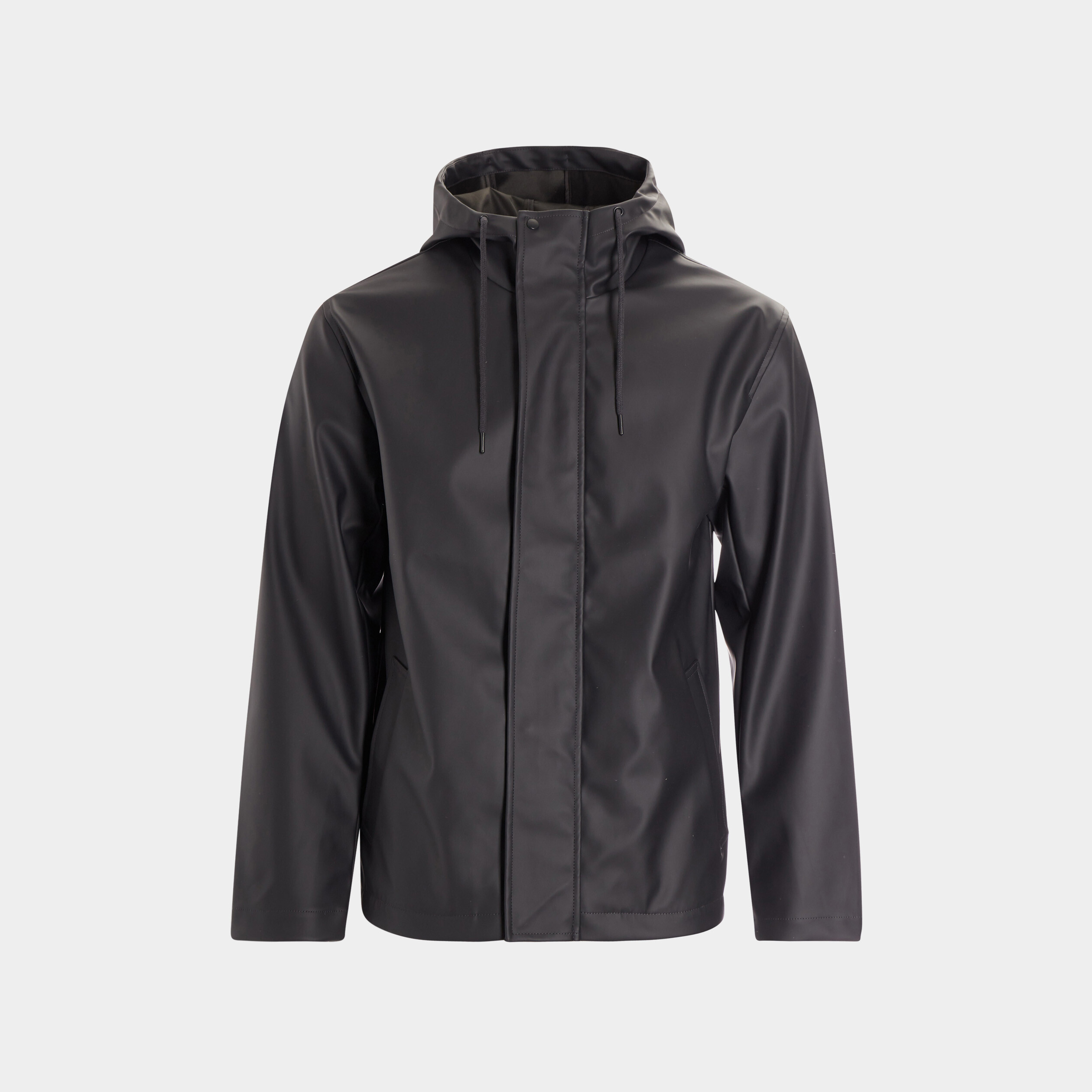 Imperméable court à capuche gris foncé homme | La Halle