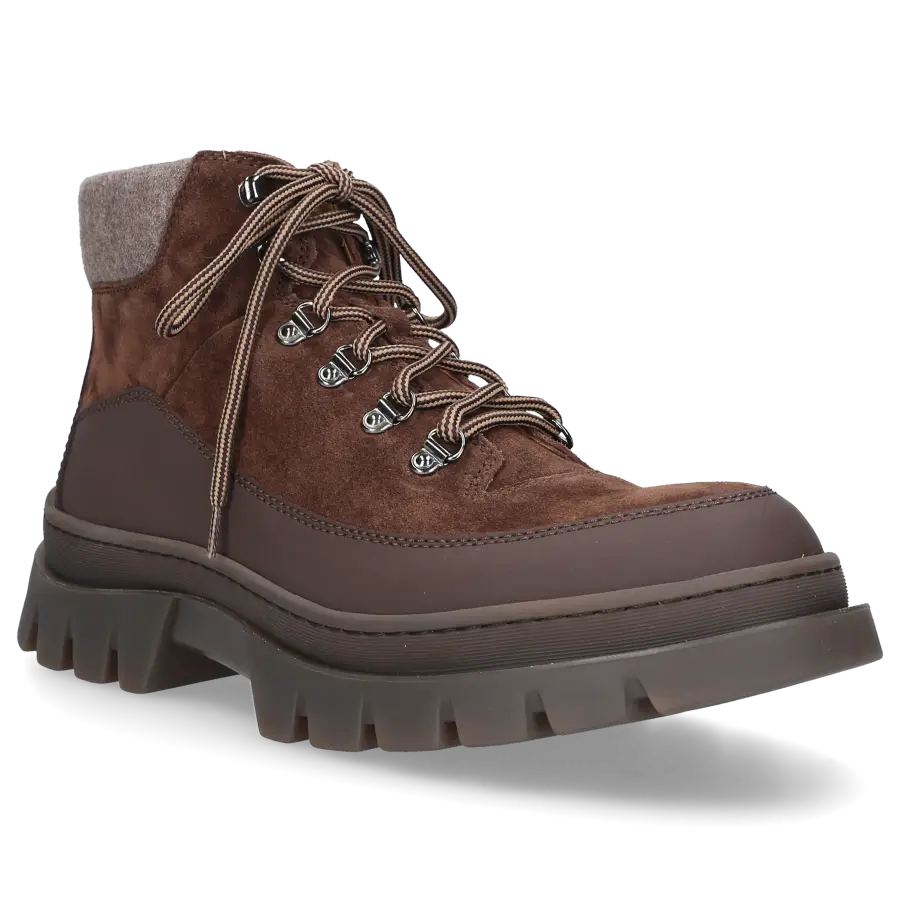 Henderson - Schnürboots 83504 Veloursleder - braun