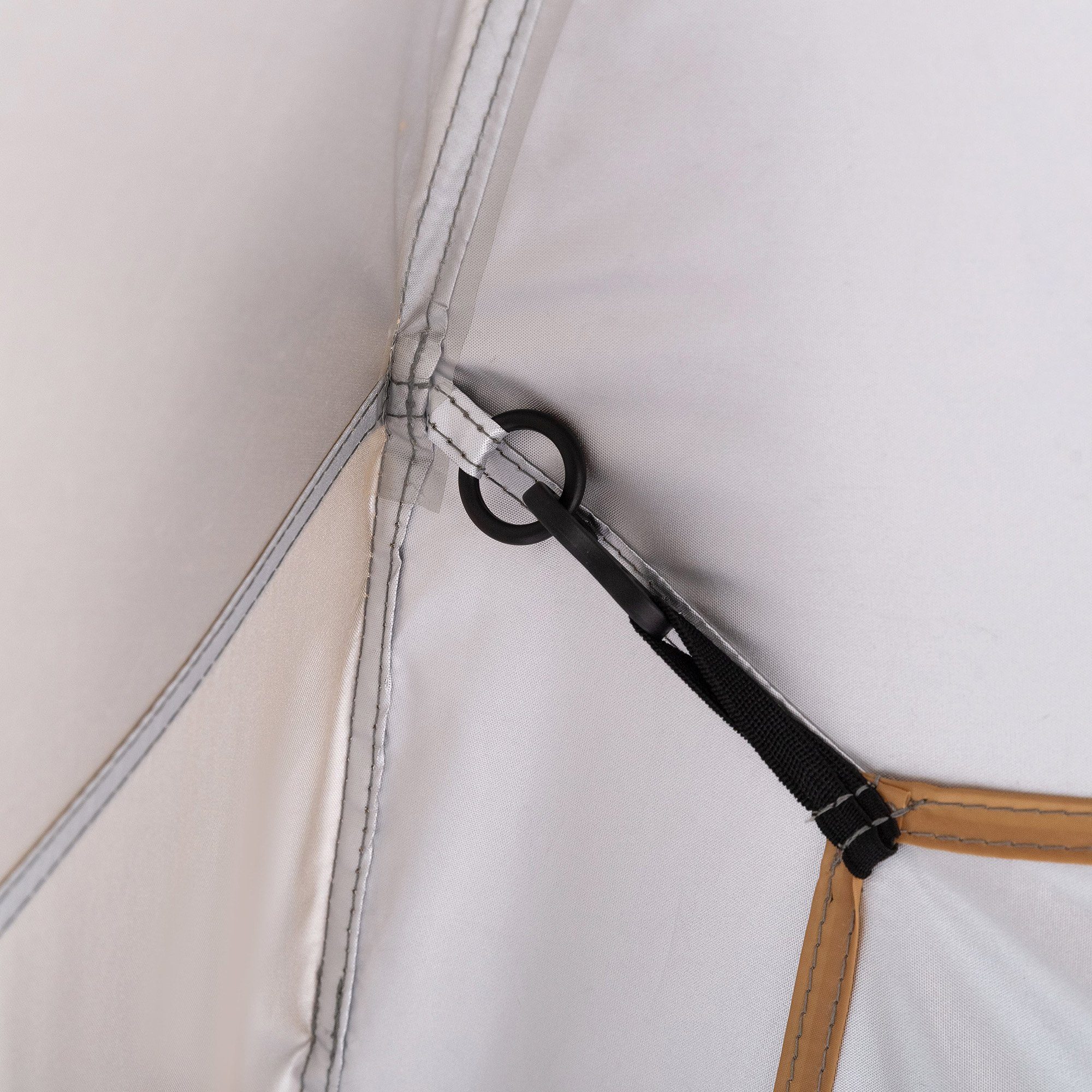 Lumaland Pavillon aufgebaut in unter 2 Minuten, 2,5 x 2,5m Camping Partyzelt Zelt robust wasserdicht