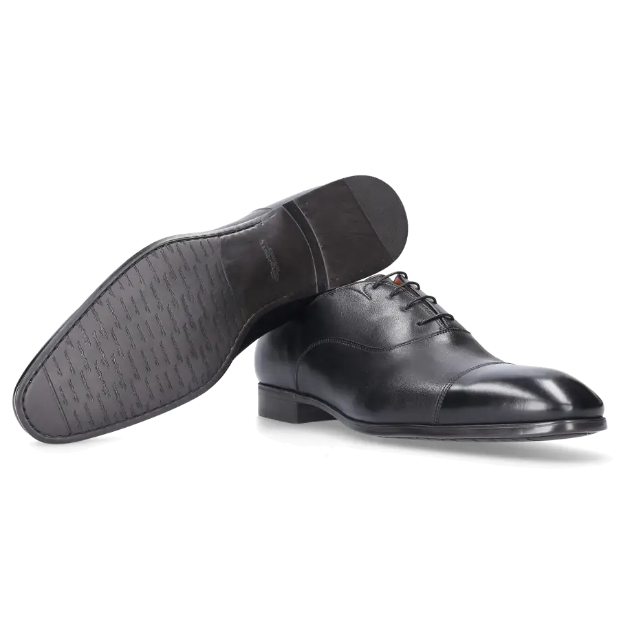 Santoni - Halbschuhe 11011 Kalbsleder - schwarz