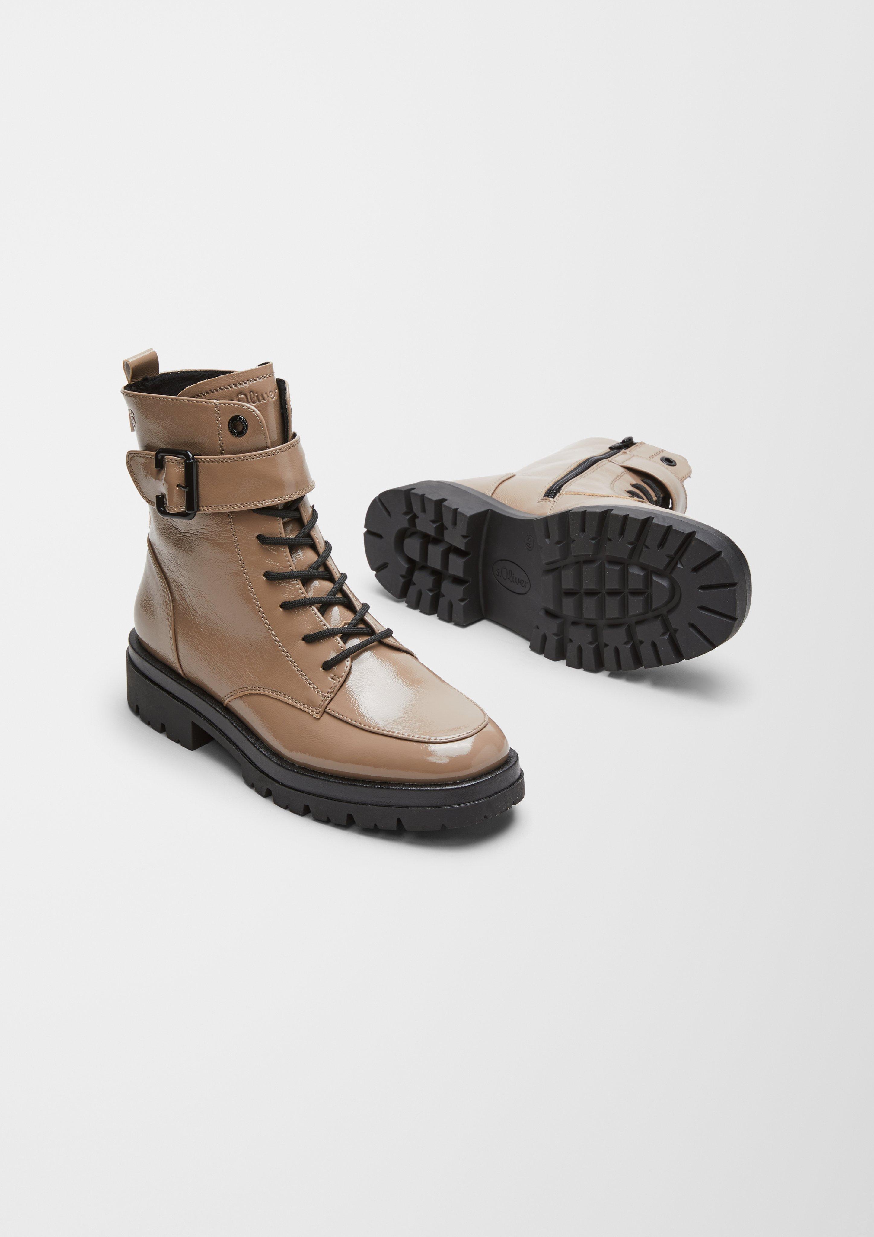 Stiefel in Lackleder-Optik  6006563-344