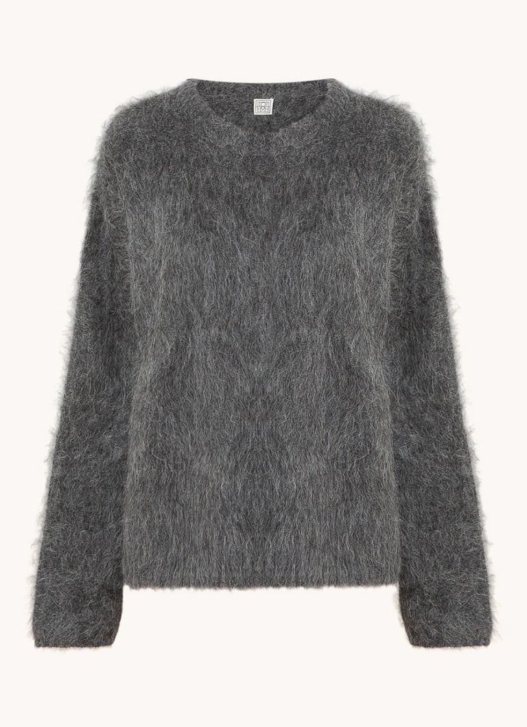 TOTEME  Grofgebreide trui in alpaca wolblend