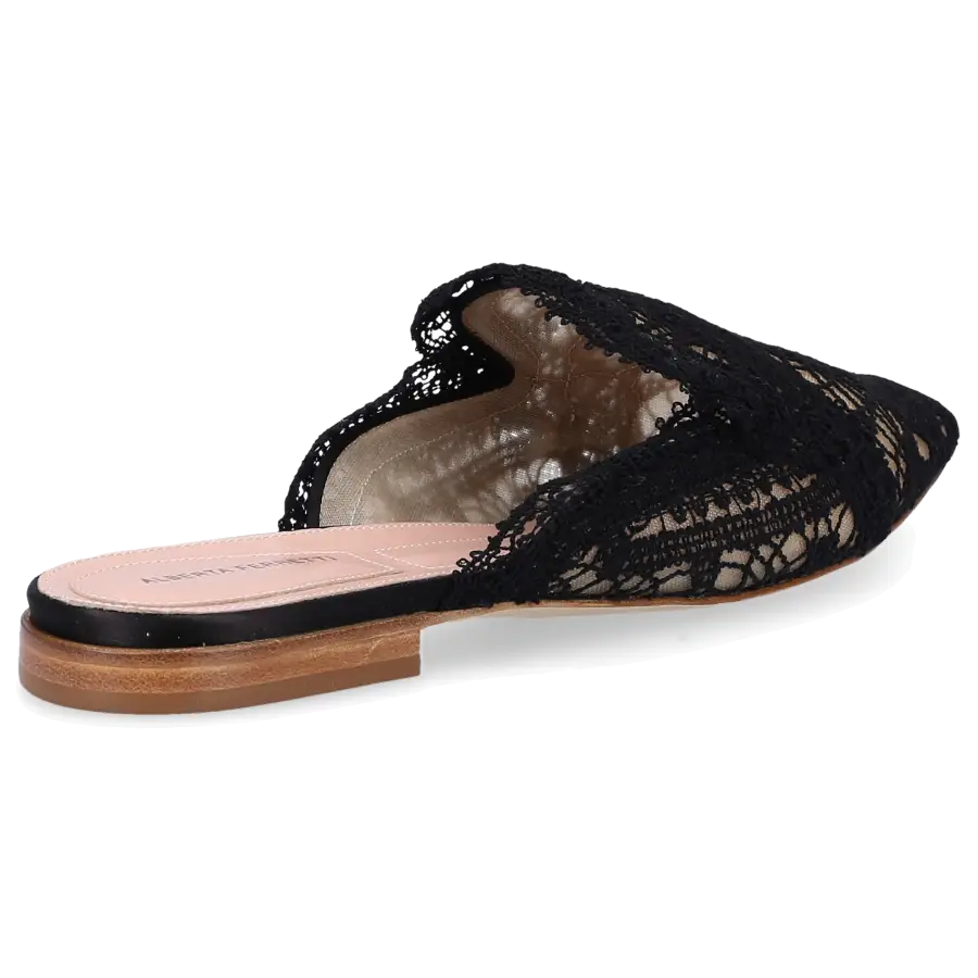 Alberta Ferretti - Slipper 11271 Baumwolle - schwarz