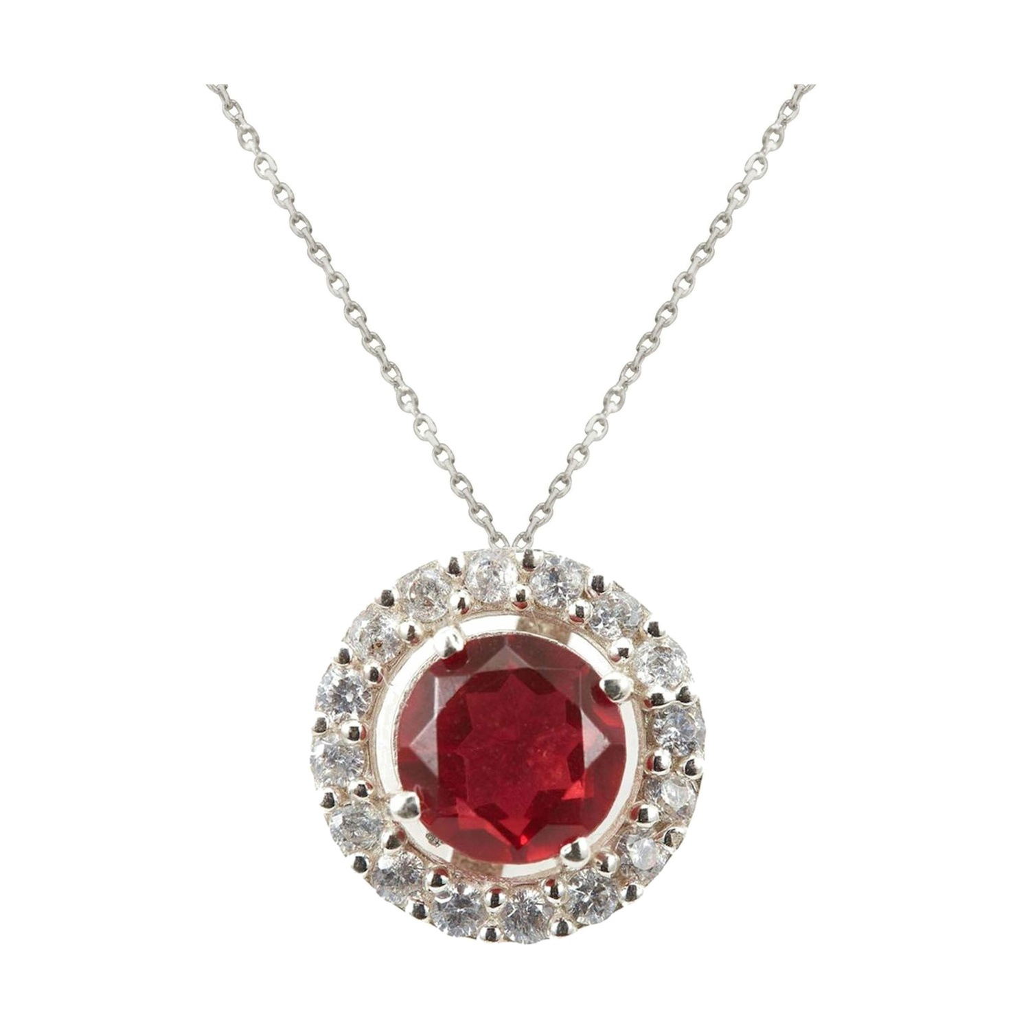 Kette mit Anhänger 'RUBIN Quarz'