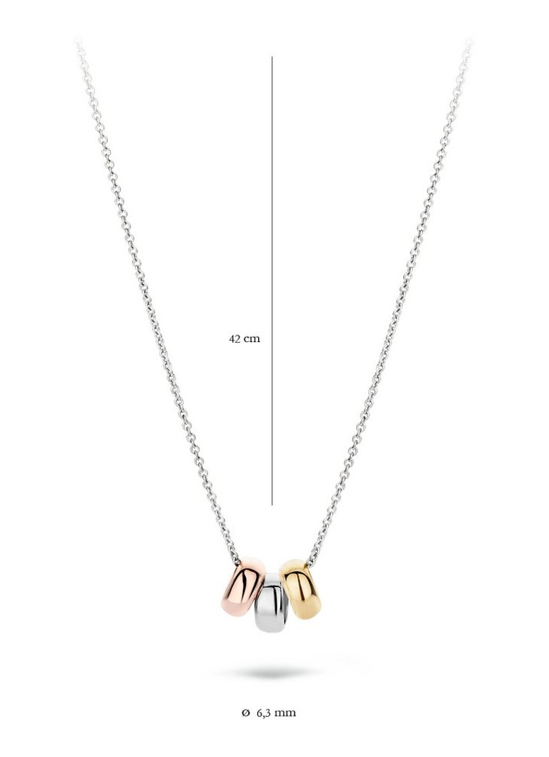 Collana Blush in oro bianco 14 carati