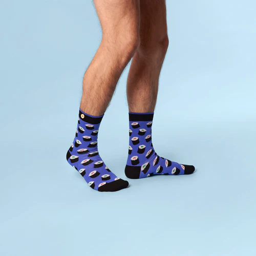Chaussettes Giuseppe & Safia bleu