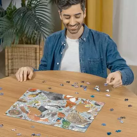 Puzzle 500 Teile - Garden Visitors