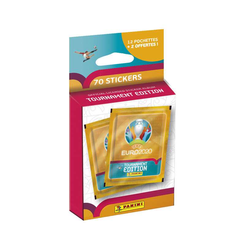 Blister de 12 pochettes Euro 2020 et 2 offertes - Panini