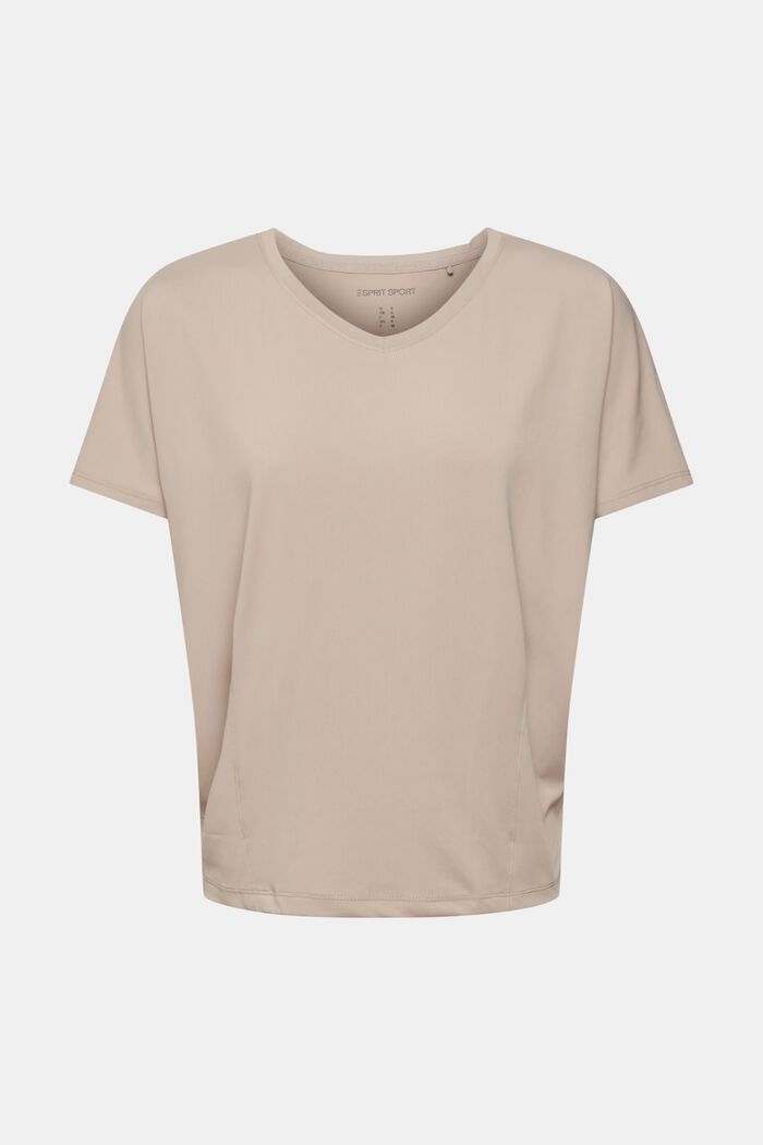 Active-T-Shirt mit V-Ausschnitt und E-DRY