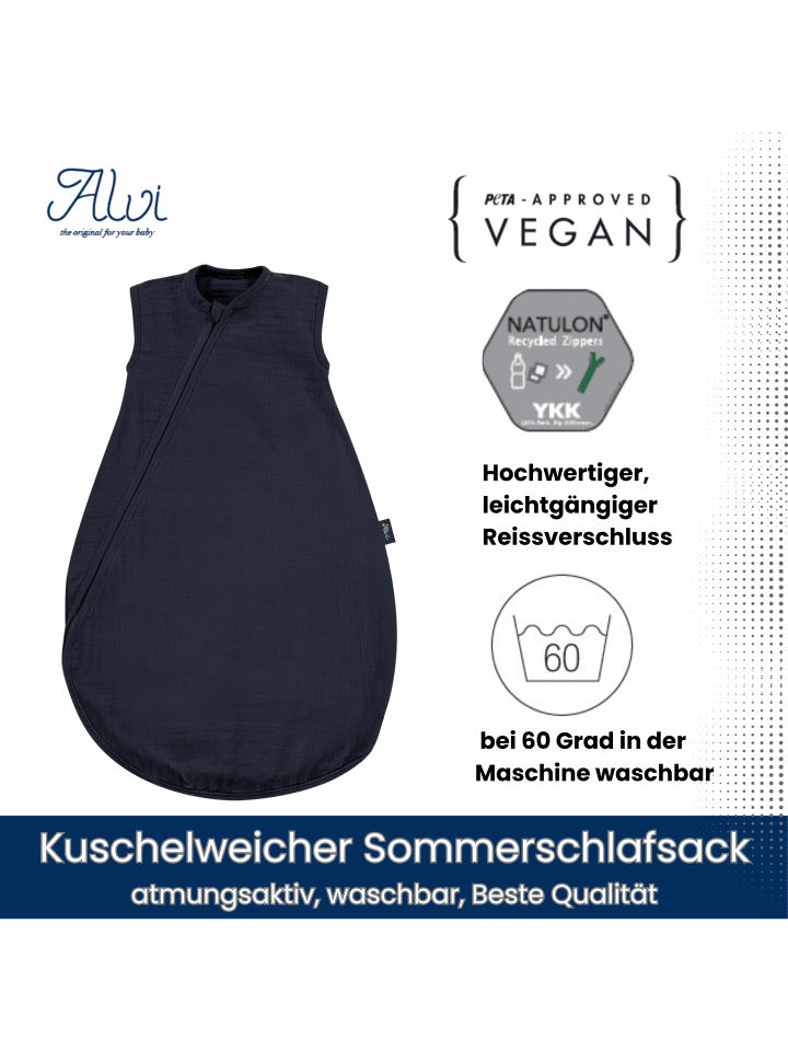 Kinderhaus Blaubär Baby Mäxchen Sommertraum Mullschlafsack TOP in Poseidon günstig kaufen
