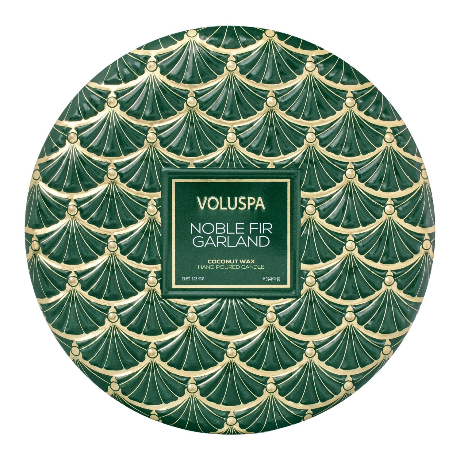 VOLUSPA Girlanda z ušľachtilej jedle, plechovka s 3 knôtmi