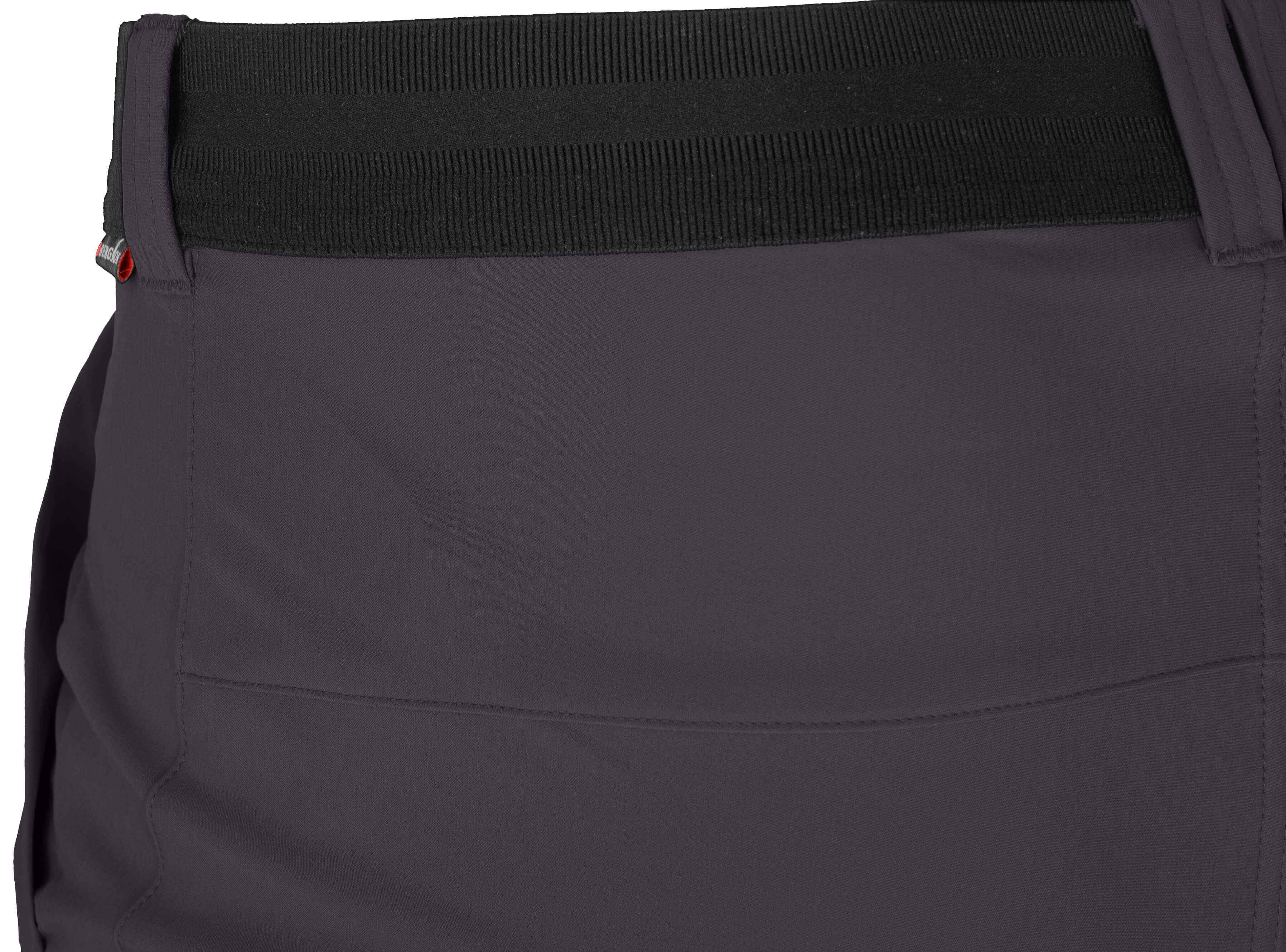 Bergson Outdoorhose FROSLEV COMFORT Herren Wanderhose, recycelt, elastisch, 7 Taschen, Kurzgrößen, grau