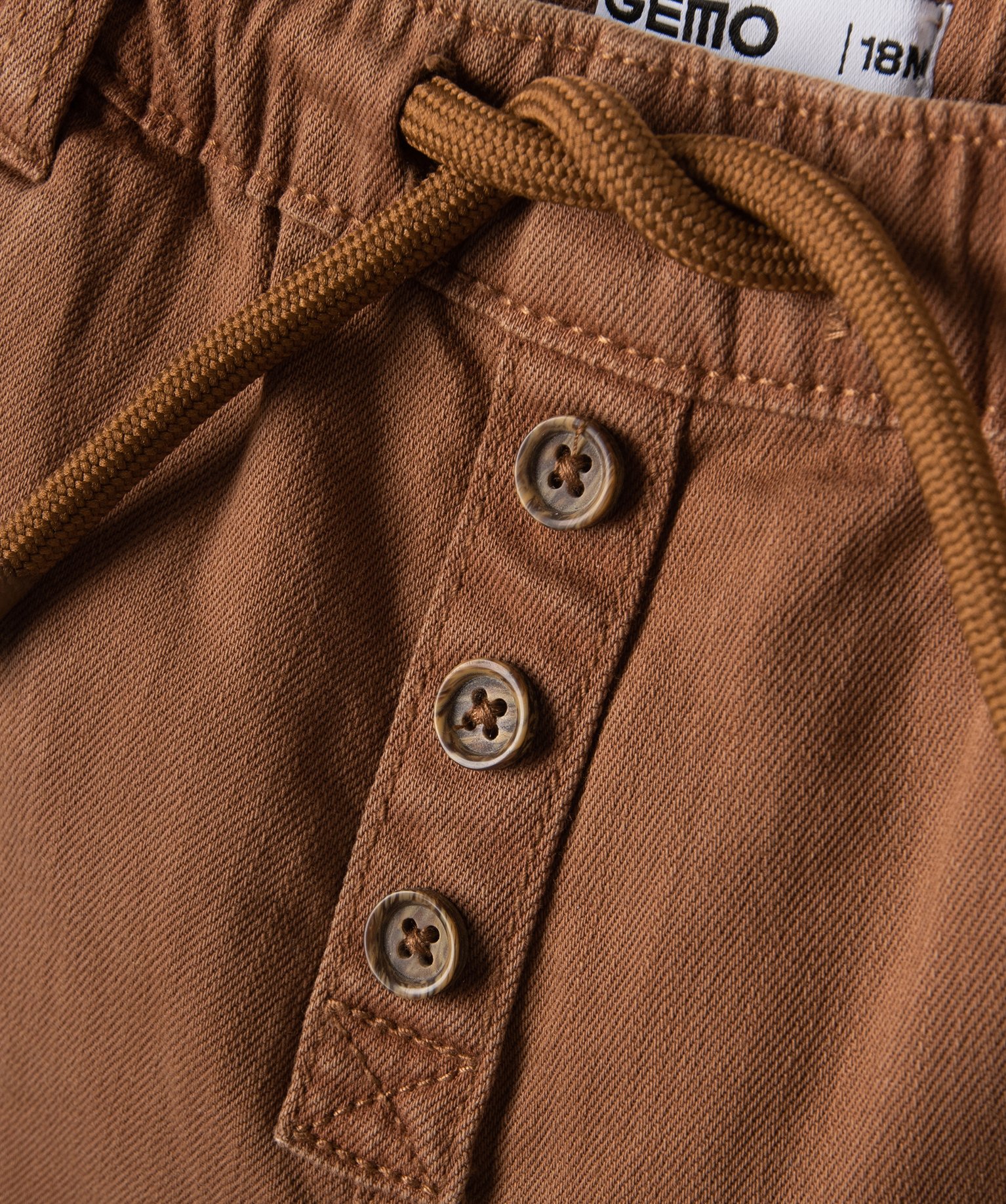 Short bébé Garçon en denim coloré marron | GEMO