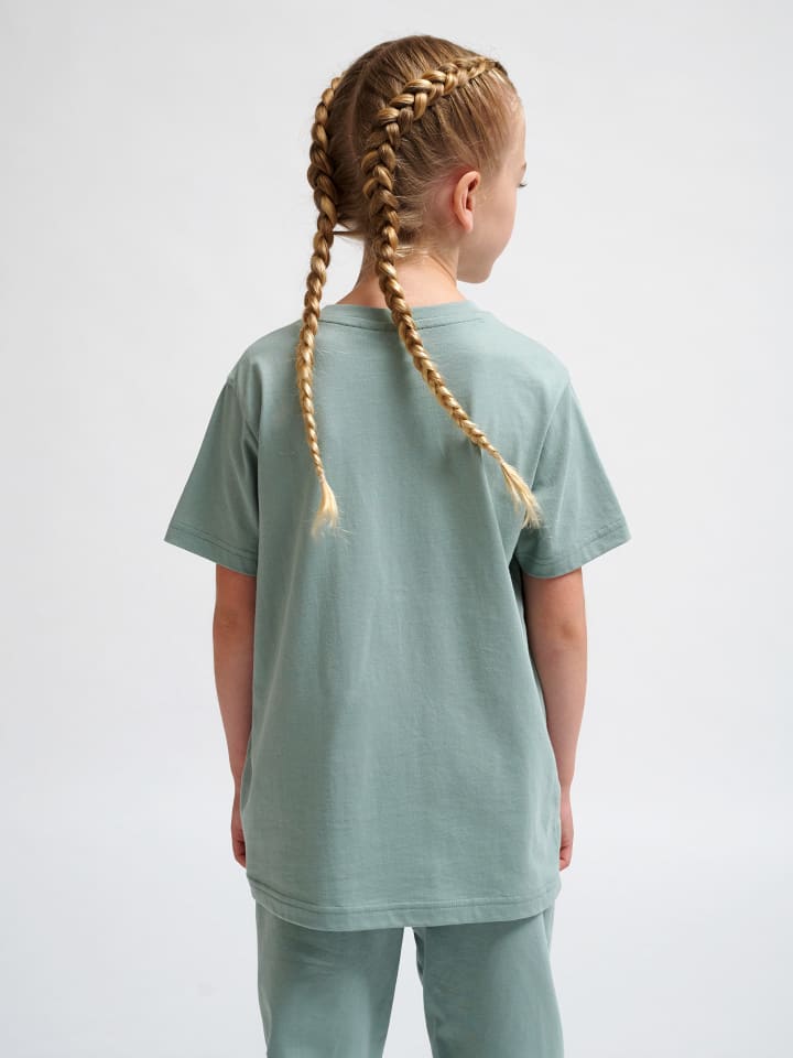Hummel Hummel T-Shirt Hmltukas Kinder in BLACK IRIS/ICEBERG GREEN günstig kaufen