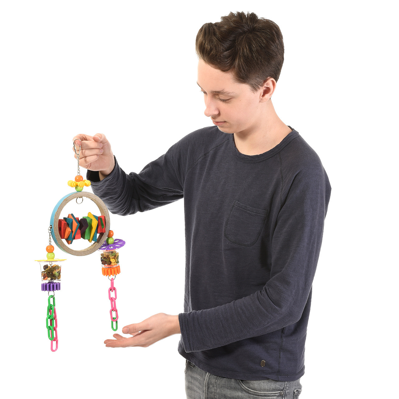 HappyBird Spielzeug HappyBird Foraging Papageienspielzeug 2 Bangel