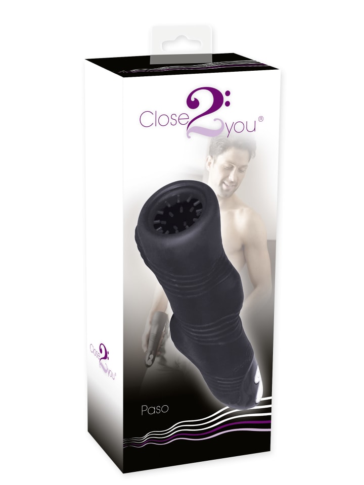 Close2You Masturbator mit Vibration Paso in schwarz günstig kaufen 27 cm