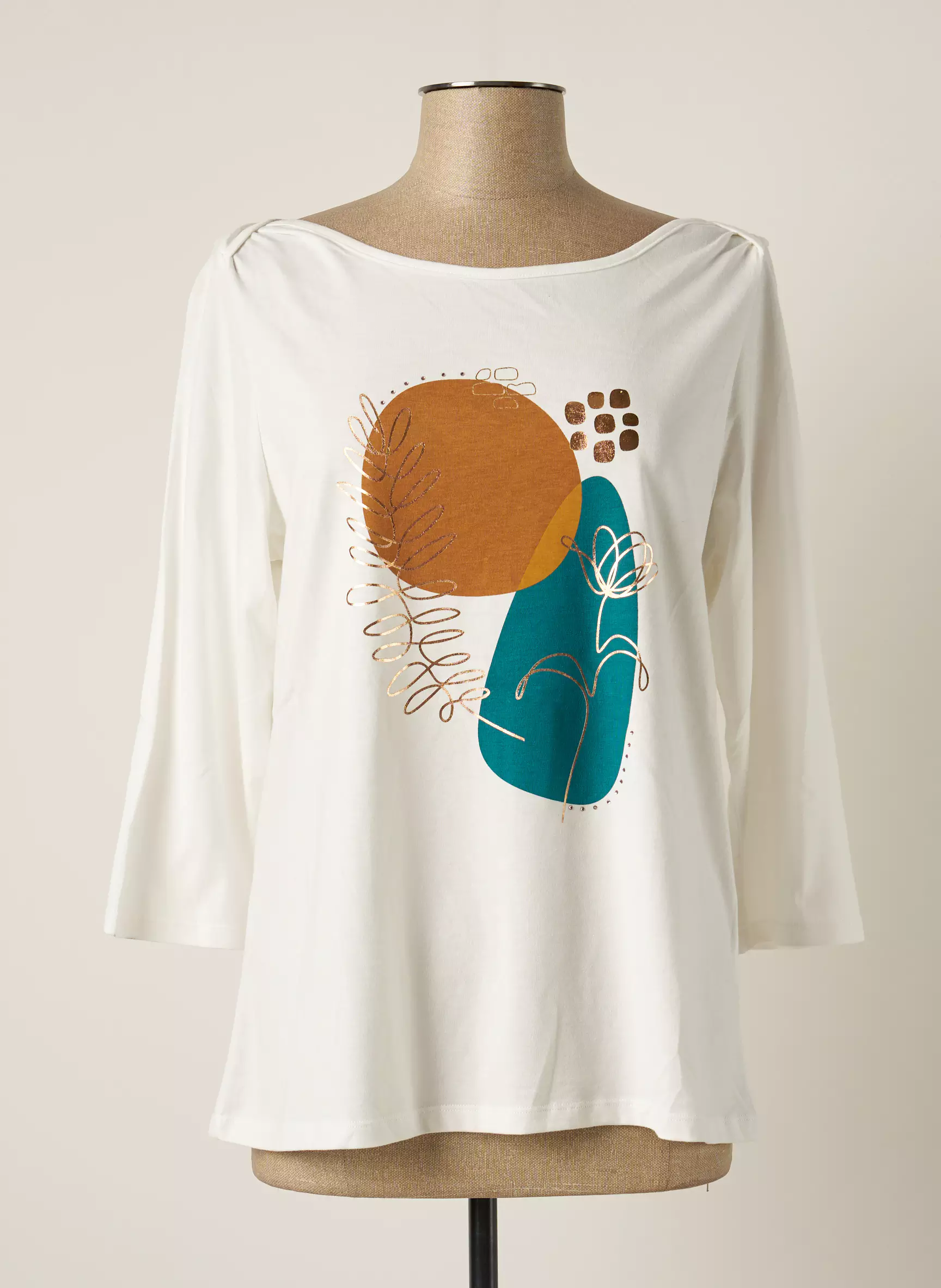 Julie Guerlande Tshirts Femme couleur beige
