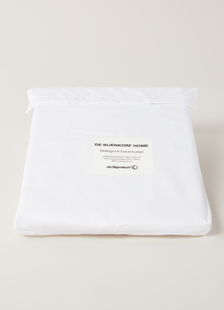 Set de lenjerie de pat Bijenkorf Home din satin de bumbac organic, 400 de fire – cu fețe de pernă incluse