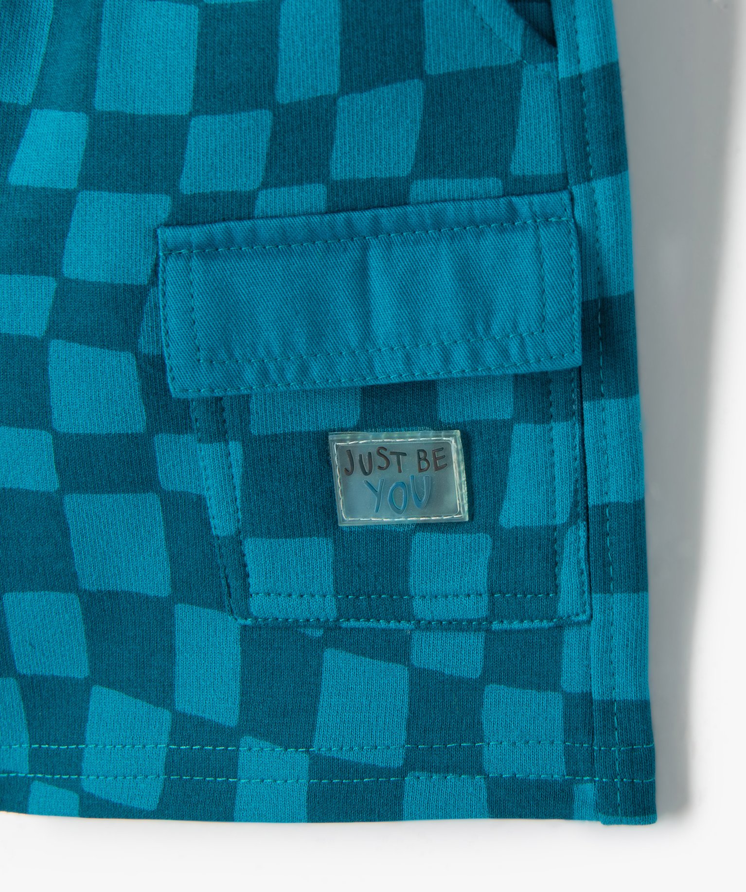 Short bébé Garçon en maille avec poche latérale bleu | GEMO