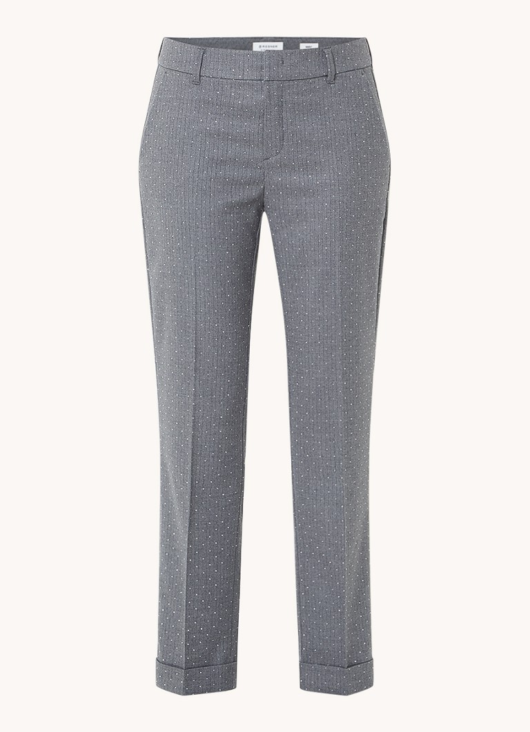 Pantaloni chino slim fit a vita media Rosner May con strass