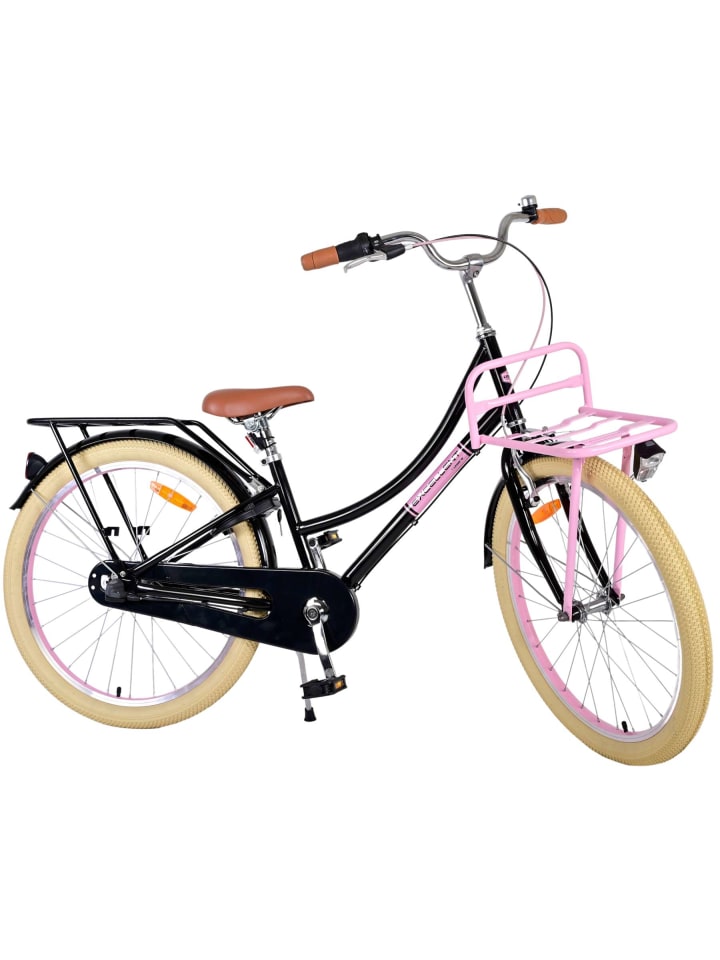 Volare Kinderfahrrad Excellent Fahrrad für Mädchen 24 Zoll Kinderrad Schwarz 8 Jahre günstig kaufen onesize
