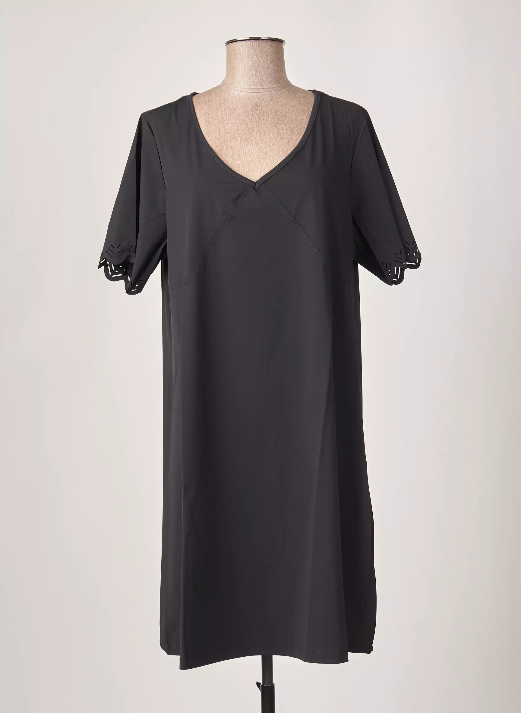 Maloka Robes Mi Longues Femme couleur noir
