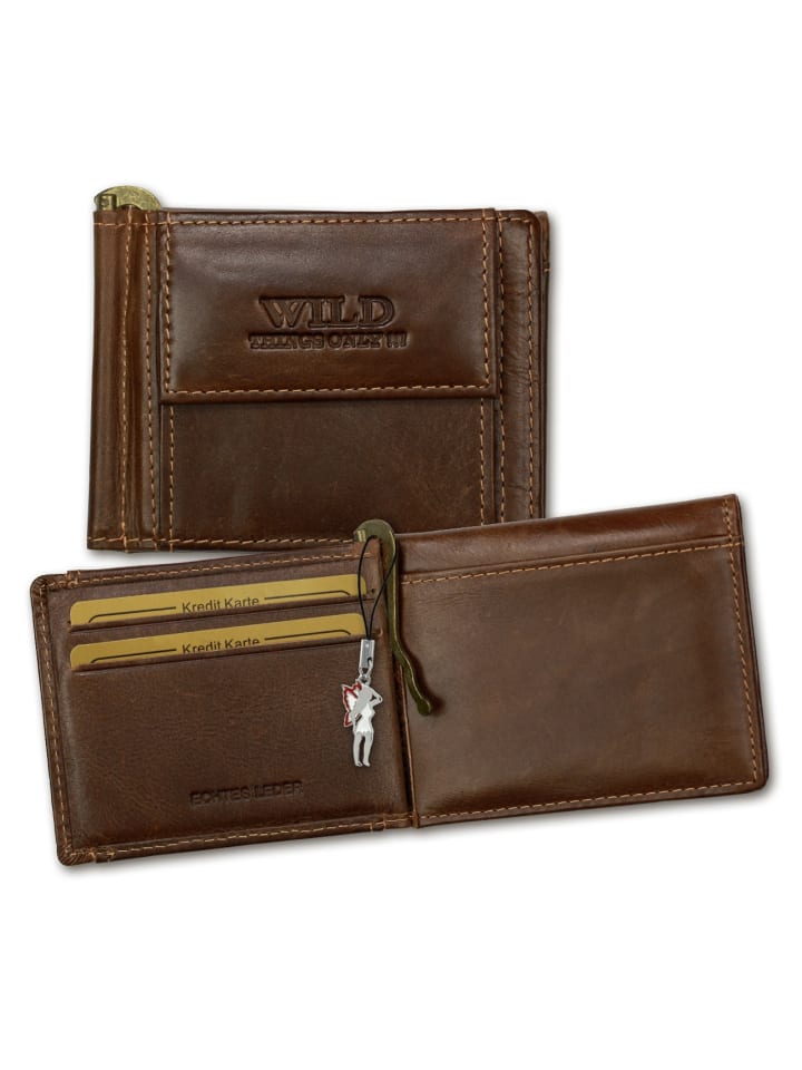 Wild Things Only Portemonnaie Leder ca. 11cm breit ca. 8cm hoch günstig kaufen onesize