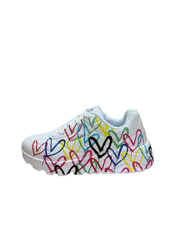 SKECHERS Freizeit Schnürer weiss