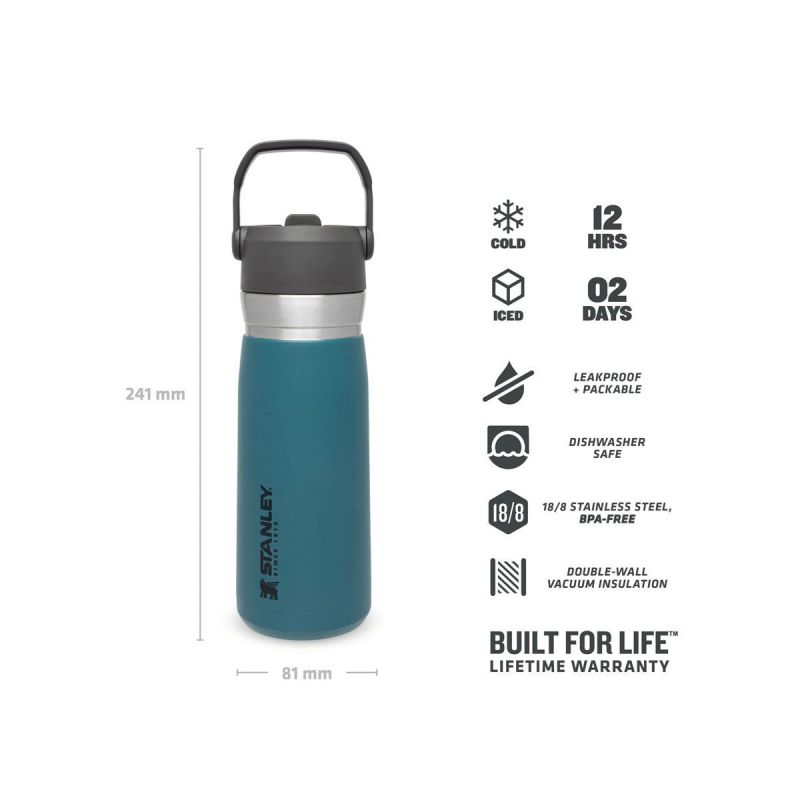 Thermoflasche Stanley, Go Iceflow Flip Straw Water Bottle 22oz \/ 650ml  Lagoon
