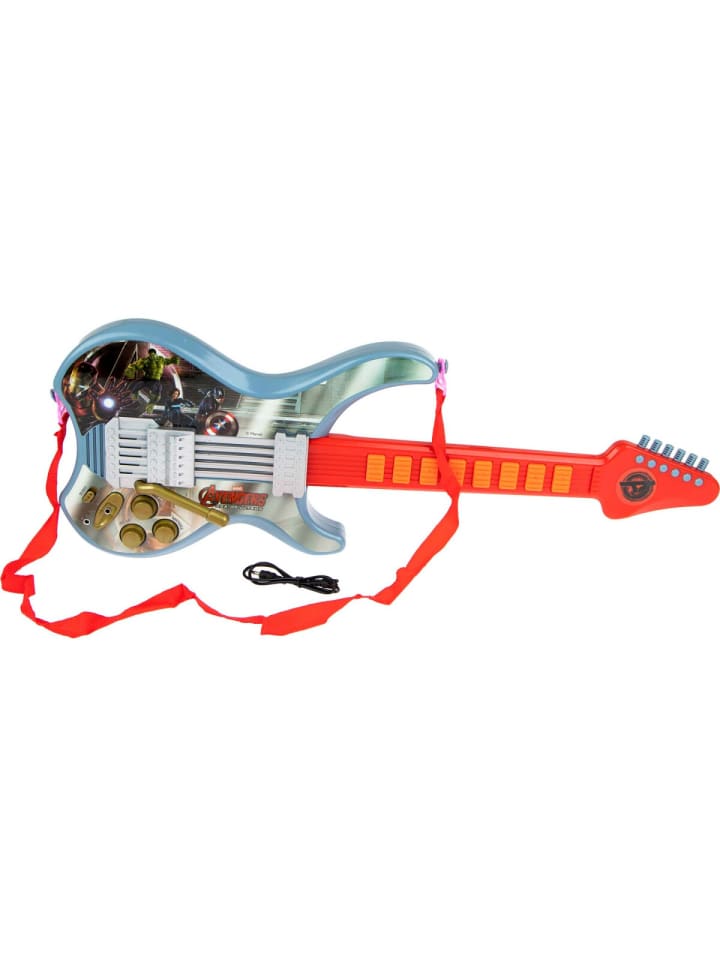 Avengers Elektronische Gitarre – Mit Schutzbrille für kleine Musikhelden in Mehrfarbig günstig kaufen 55