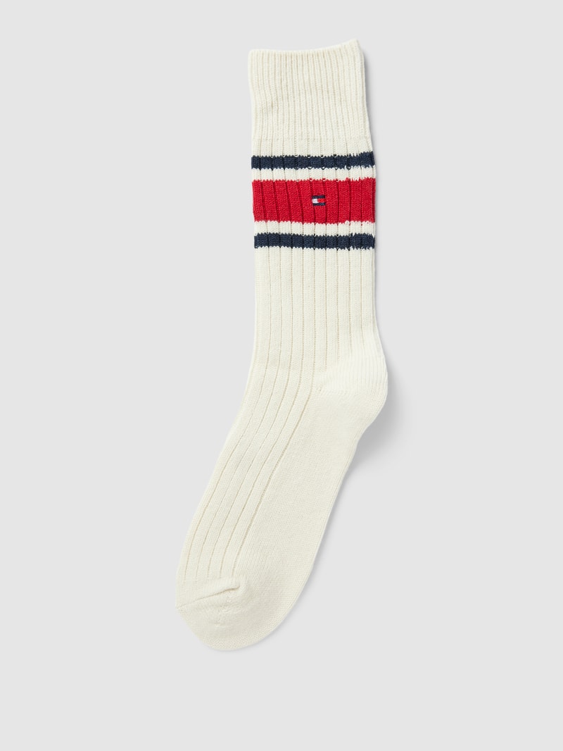 Socken mit Label-Stitching in weiß