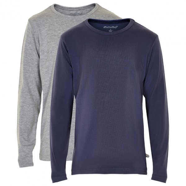 Minymo - Kid's Basic 34 -T-shirt L/S (2-pack) - Longsleeve