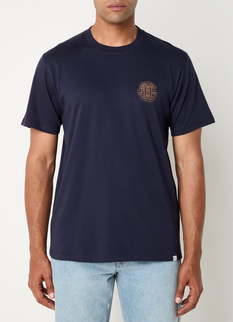 Les Deux Globe T-skjorte med logo og trykk på ryggen