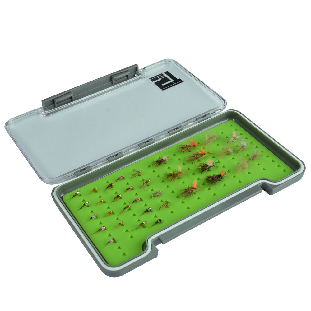 Silverstone Waterpro Gummi Slim/Large Fliegenbox (Kapazität 121 Fliegen)