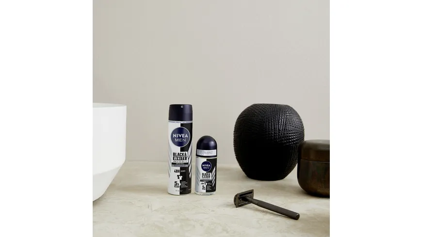 NIVEA MEN Deo Roll-On Black+White Invisible Original Anti-Transpirant 50 ml