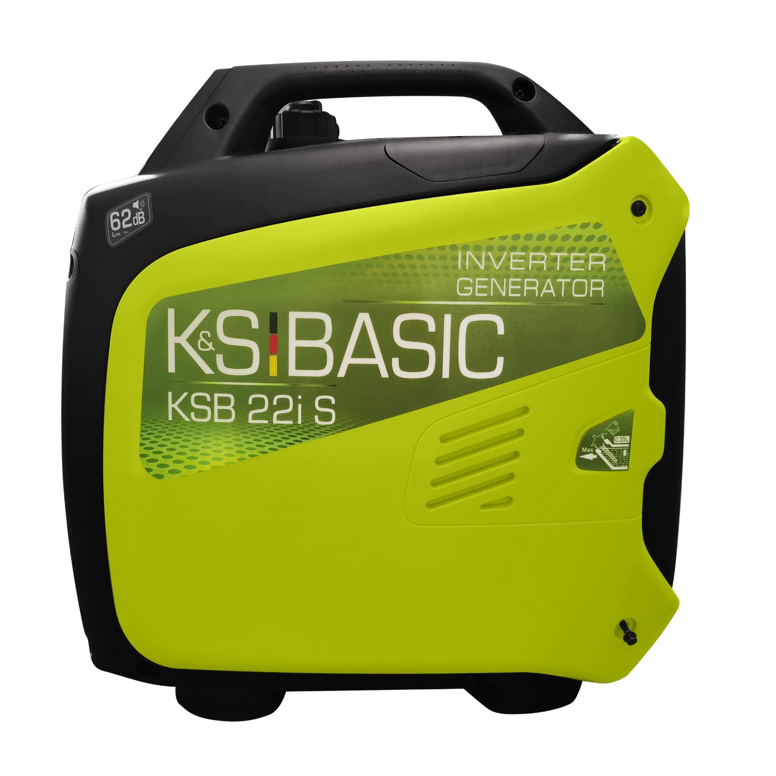Könner & Söhnen Stromerzeuger KSB 22i S, 2,00 in kW, (elektronische Umwandlung elektrischer Energie, 1-tlg., geeignet für empfindliche Instrumente, EURO V-Motor), challdämmgehäuse, kompakte Ausführung. IP23M