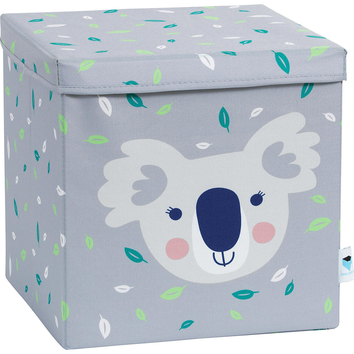 Aufbewahrungsbox Koala mit stabilem Deckel, 33 x 33 x 33 cm