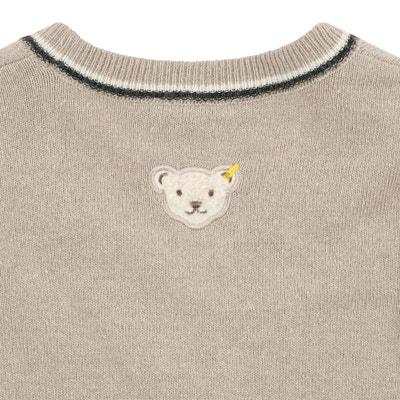 Strickjacke, hellgrau für Jungs