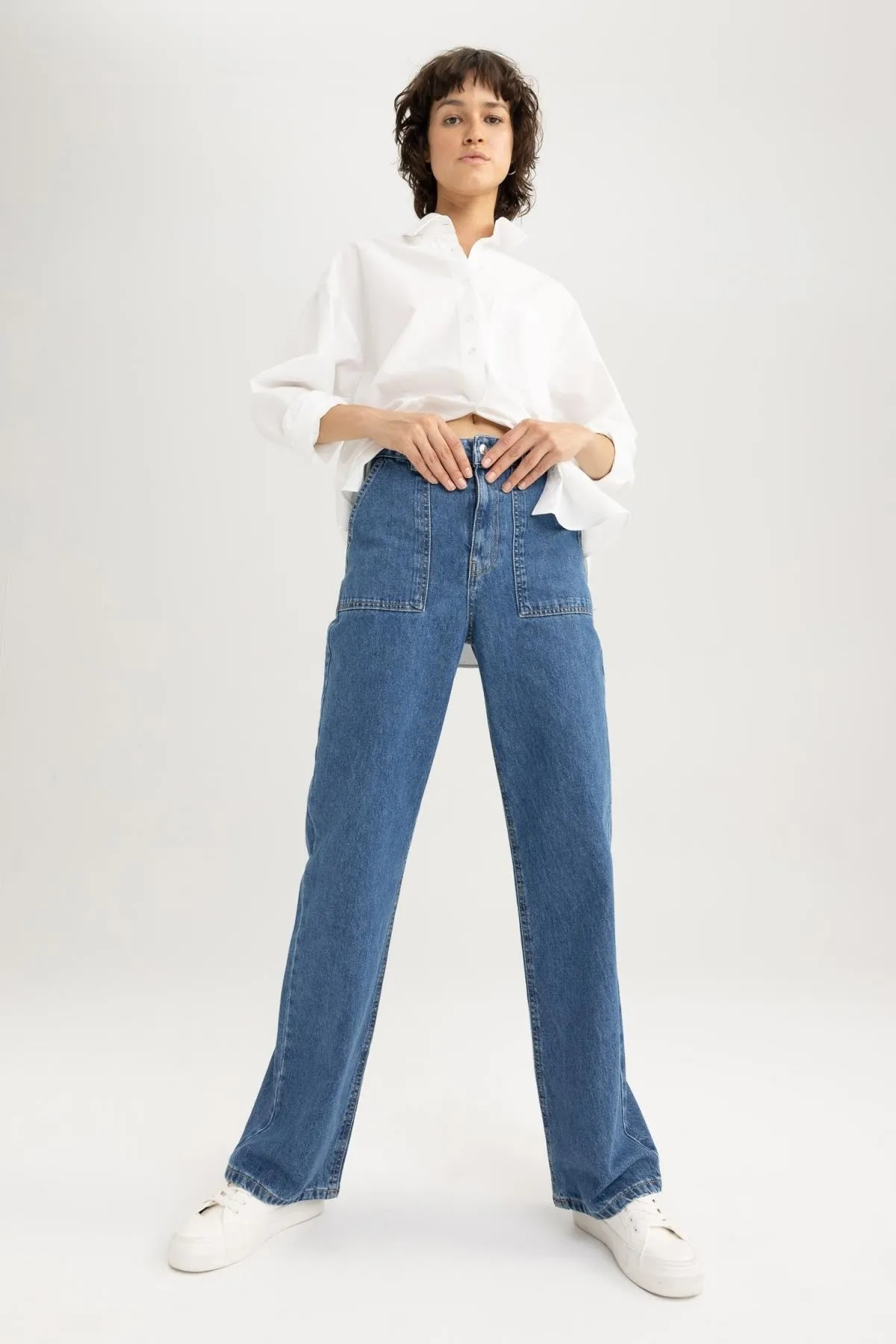 DeFacto  Lange Jeanshose aus 100 % Baumwolle